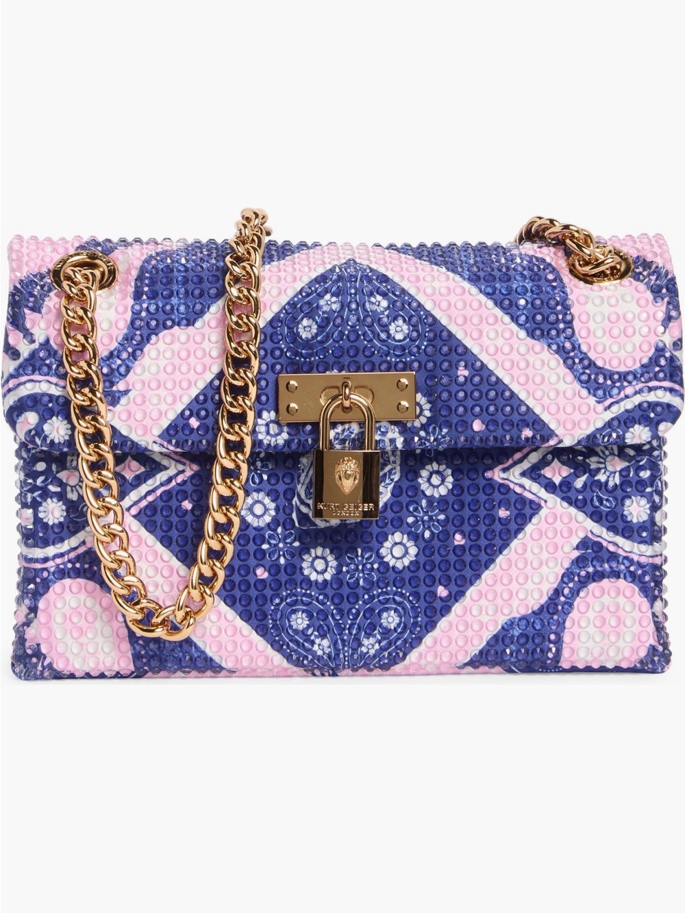 Kurt Geiger London Crystal Fabric Mini Brixton Crossbody